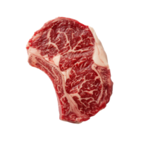 ai généré brut ribeye steak isolé sur transparent Contexte png