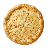 ai genererad ost pizza isolerat på transparent bakgrund png