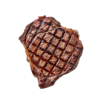 ai generiert Grill Rippenstück Steak isoliert auf transparent Hintergrund png