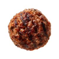 AI generated Grill meat ball Isolated on transparent background png