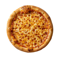 ai généré fromage Pizza isolé sur transparent Contexte png