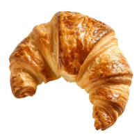 ai gegenereerd Frans croissant geïsoleerd Aan transparant achtergrond png