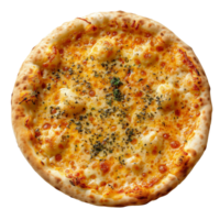 ai genererad ost pizza isolerat på transparent bakgrund png