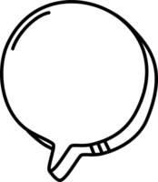3d black and white color speech bubble balloon icon sticker memo keyword planner text box banner, flat png transparent element design