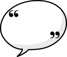 zwart en wit kleur toespraak bubbel ballon met citaat merken, icoon sticker memo trefwoord ontwerper tekst doos banier, vlak PNG transparant element ontwerp
