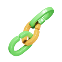 Link icon 3d render illustration png