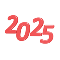 2025 icon 3d render illustration png