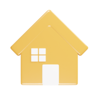 Home icon 3d render illustration png