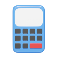 calculatrice icône 3d icône illustration png