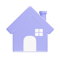 huis icoon 3d geven illustratie png