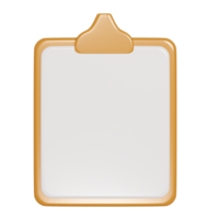 Clip board icon 3d render illustration png