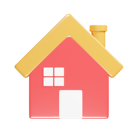 Home icon 3d render illustration png