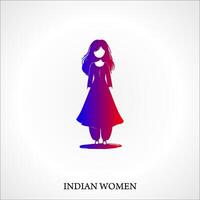 Indian woman line icon. linear style sign for mobile concept and web design. Indian woman outline vector icon. Symbol, logo illustration. Vector graphics