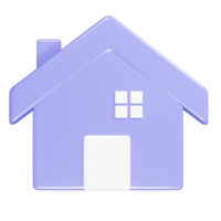 Home icon 3d render illustration png