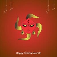 contento chaitra navratri ,vector ilustración vector