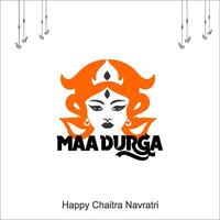 contento chaitra navratri ,vector ilustración vector