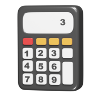 Calculator icon 3d icon illustration png