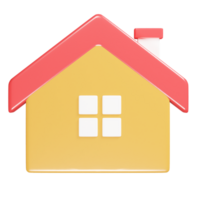 Home icon 3d render illustration png