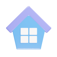 huis icoon 3d geven illustratie png