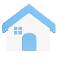 huis icoon 3d geven illustratie png