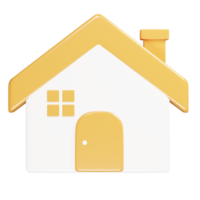 Home icon 3d render illustration png