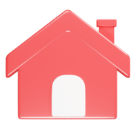 huis icoon 3d geven illustratie png