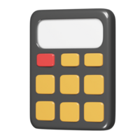 Calculator icon 3d icon illustration png