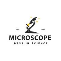 vector ilustración de microscopio logo icono para Ciencias y tecnología