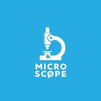 vector illustration of microscope logo icon for science and technology