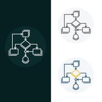 Algorithm Computational Logic Vector Icon Design