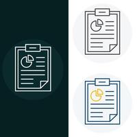 Report, Analysis Vector Illustration Icon Design