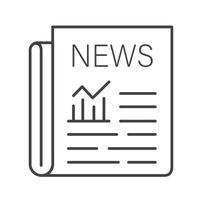 News paper Breaking News vector Icon Design