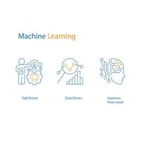 Machine Learning Vector Icons Transforming Data into Insights