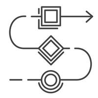 Efficient Workflow Vector Icon Design