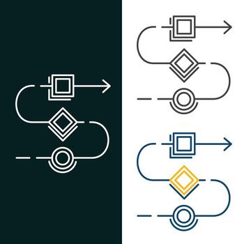 Efficient Workflow Vector Icon Design
