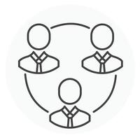 Collaboration Vector Illustration Icon Design