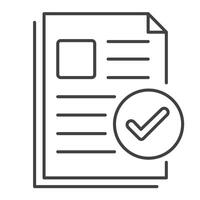 Approved Form Vector Illustration Icon Design