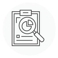 Analysis, Data Analysis Vector illustration Icon Design