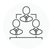 Hierarchy Vector Illustration Icon Design