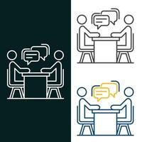 Interview Vector Illustration Icon Design