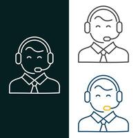 Customer Support Vector Icon Design