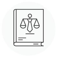 Business Law Vector Illustration Icon Design