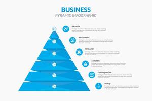 Best of Unique Pyramid Infographic Template 2024  - editable pyramid vector