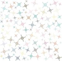 Stars pattern isolated on white background vector illustration