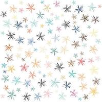 Stars pattern with multicolor isolated on white background vector illustration