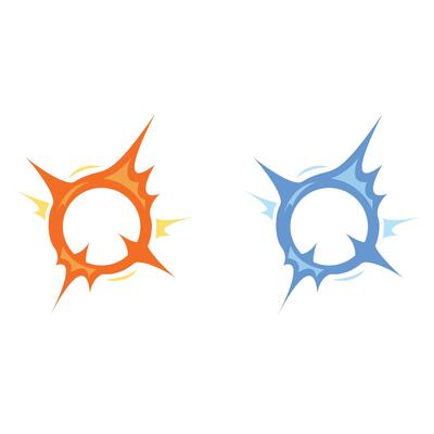 Game explosion effects isolated on a white background vector illustration
