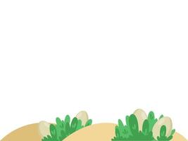 Easter Eggs in Grass Illustration vector