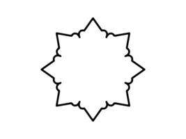 Frame Background Islamic Line Art vector
