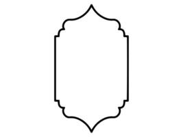 Frame Line Art Islamic Background vector