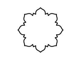 Hand Drawn Islamic Frame Background vector